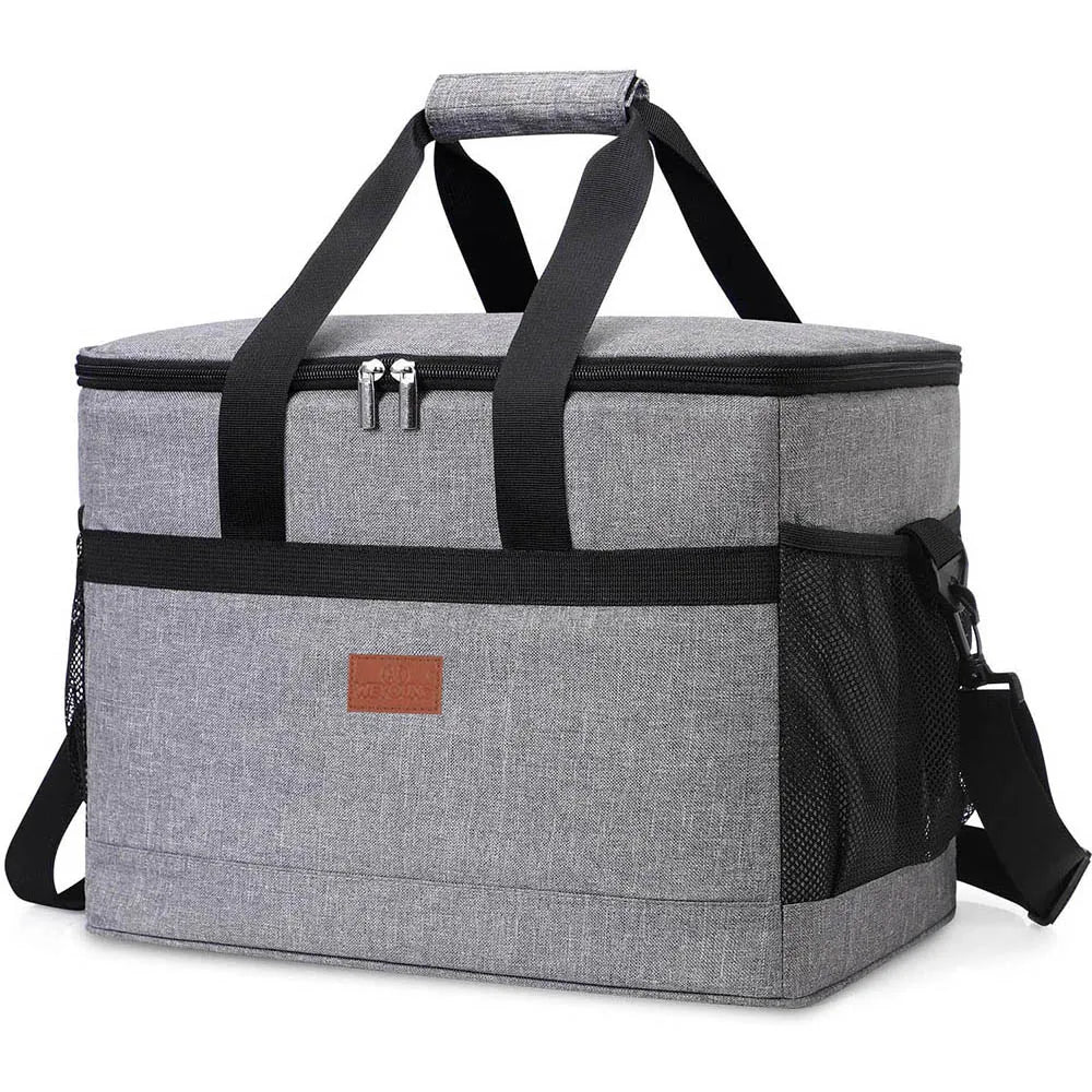 32L Large Soft Cooler Bag with Hard Liner Grey - BOUTIQUEAMINESHOP.onlin