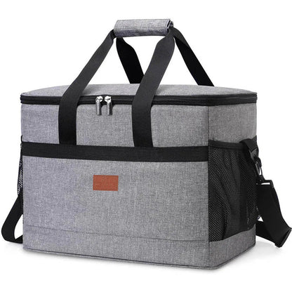 32L Large Soft Cooler Bag with Hard Liner Grey - BOUTIQUEAMINESHOP.onlin