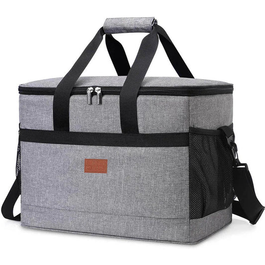 32L Large Soft Cooler Bag with Hard Liner Grey - BOUTIQUEAMINESHOP.onlin
