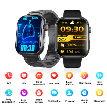 Best ECG Smart Watch of 2025 With Blood Pressure Monitor+Blood Glucose Monitoring - BOUTIQUEAMINESHOP.onlin