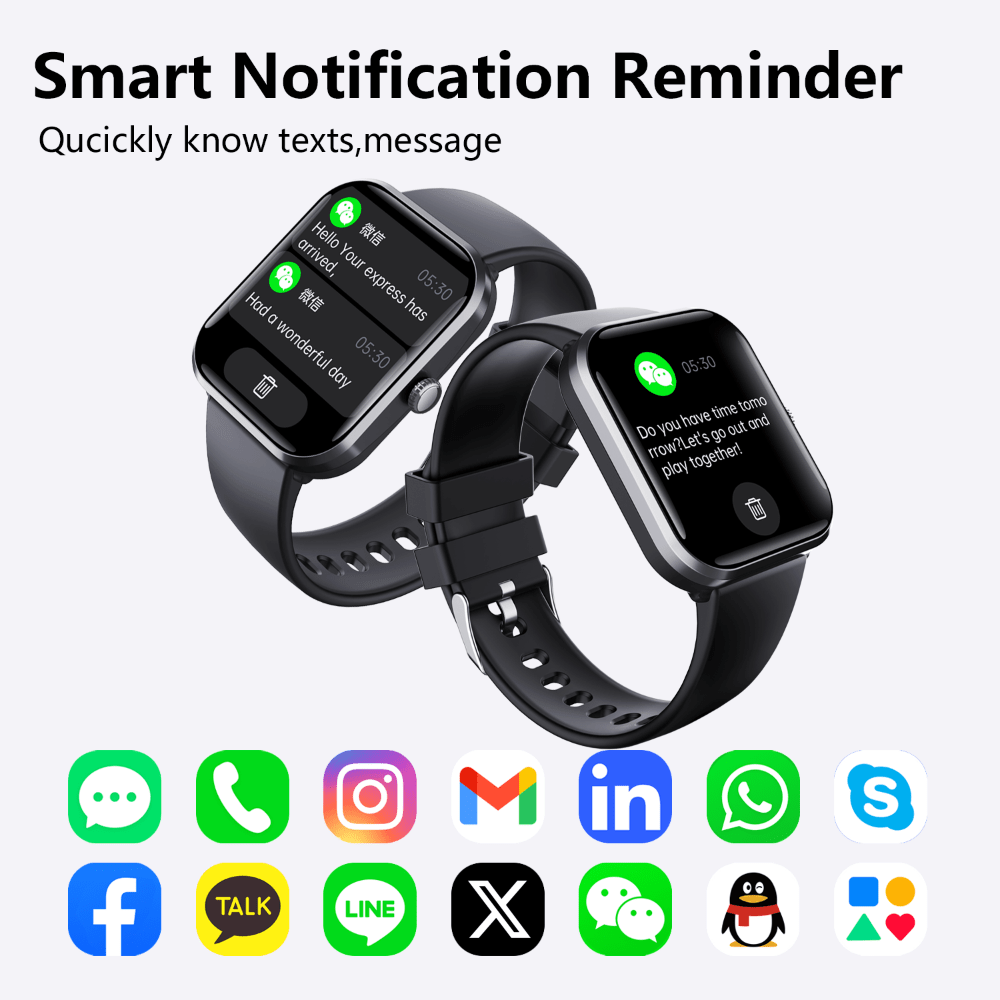 Blood Sugar Glucose Monitor Smart Watch for Diabetics SOS Emergency Alarm Call - BOUTIQUEAMINESHOP.onlin