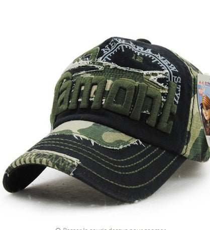 Camouflage baseball cap outdoor sunshade hats for men and women, European and American hats for leisure - BOUTIQUEAMINESHOP.onlin