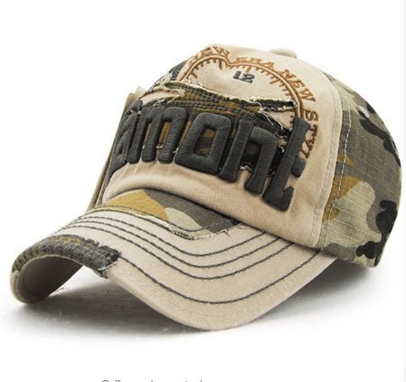 Camouflage baseball cap outdoor sunshade hats for men and women, European and American hats for leisure - BOUTIQUEAMINESHOP.onlin