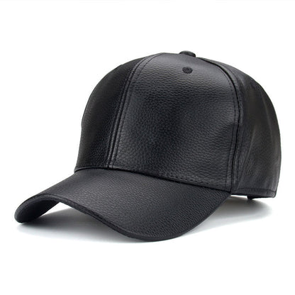 Cool!new fashion PU black Baseball Cap women Hats For men fall Leather cap Trucker cap casquette snapback winter for women - BOUTIQUEAMINESHOP.onlin