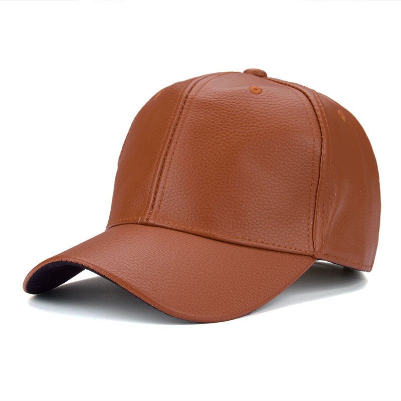 Cool!new fashion PU black Baseball Cap women Hats For men fall Leather cap Trucker cap casquette snapback winter for women - BOUTIQUEAMINESHOP.onlin