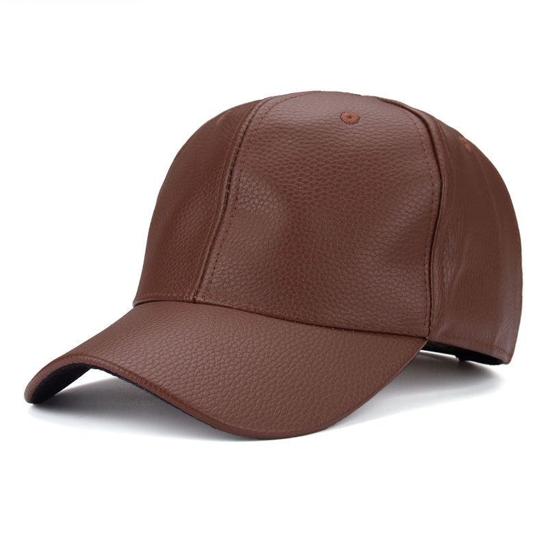 Cool!new fashion PU black Baseball Cap women Hats For men fall Leather cap Trucker cap casquette snapback winter for women - BOUTIQUEAMINESHOP.onlin