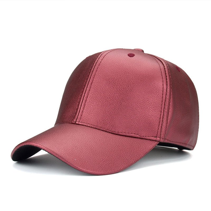 Cool!new fashion PU black Baseball Cap women Hats For men fall Leather cap Trucker cap casquette snapback winter for women - BOUTIQUEAMINESHOP.onlin