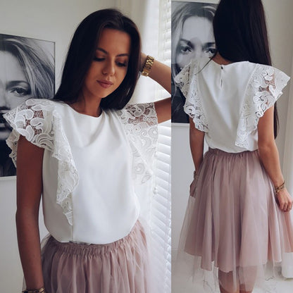 European and American ladies' lace shirts - BOUTIQUEAMINESHOP.onlin