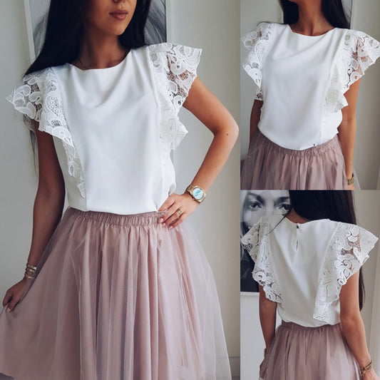 European and American ladies' lace shirts - BOUTIQUEAMINESHOP.onlin