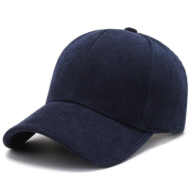 Four Seasons Corduroy Color Baseball Cap Casual All - matching - BOUTIQUEAMINESHOP.onlin