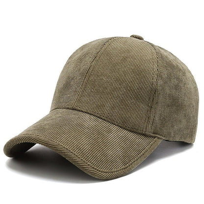 Four Seasons Corduroy Color Baseball Cap Casual All - matching - BOUTIQUEAMINESHOP.onlin