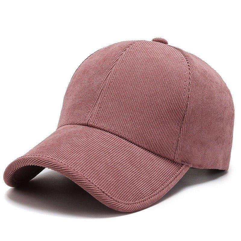 Four Seasons Corduroy Color Baseball Cap Casual All - matching - BOUTIQUEAMINESHOP.onlin