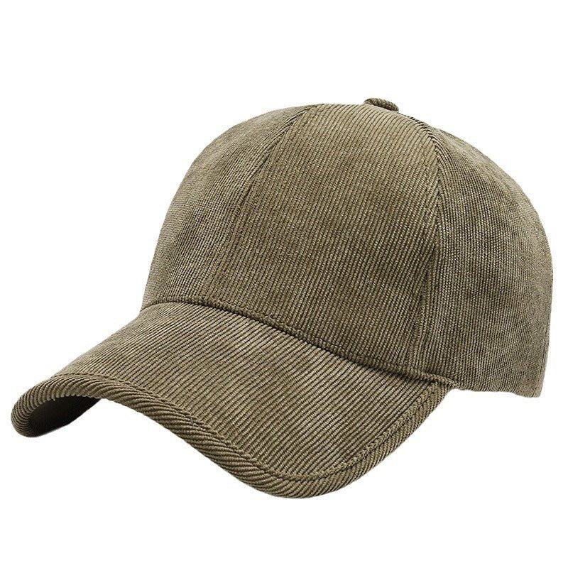 Four Seasons Corduroy Color Baseball Cap Casual All - matching - BOUTIQUEAMINESHOP.onlin
