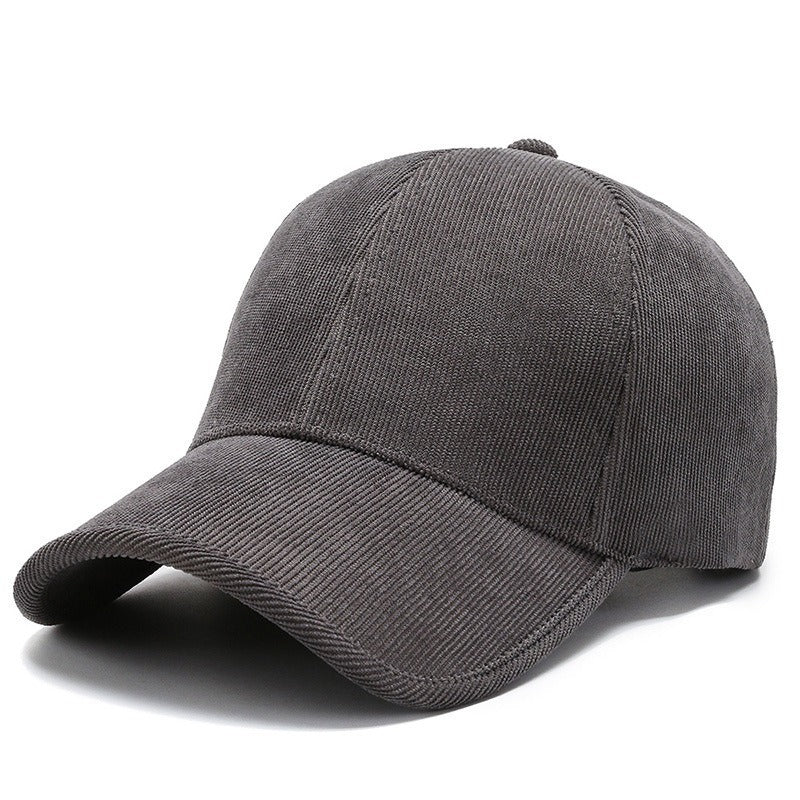 Four Seasons Corduroy Color Baseball Cap Casual All - matching - BOUTIQUEAMINESHOP.onlin