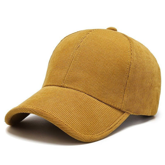 Four Seasons Corduroy Color Baseball Cap Casual All - matching - BOUTIQUEAMINESHOP.onlin