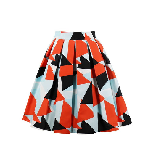 Geometric pleated skirt - BOUTIQUEAMINESHOP.onlin