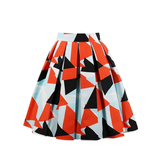 Geometric pleated skirt - BOUTIQUEAMINESHOP.onlin