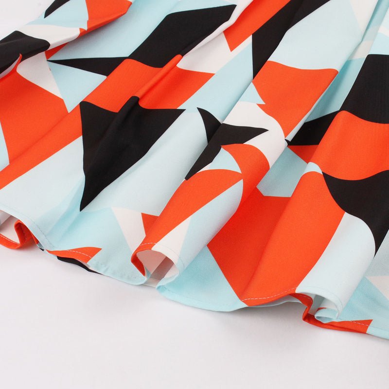 Geometric pleated skirt - BOUTIQUEAMINESHOP.onlin