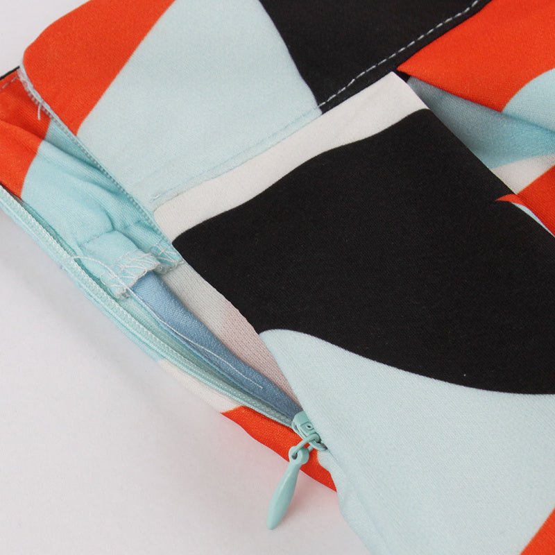 Geometric pleated skirt - BOUTIQUEAMINESHOP.onlin