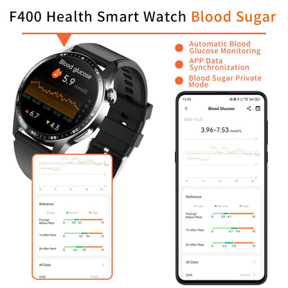 Healthy Blood Oxygen Smart Watch Men ECG+PPG Precise Body Temperature Heart Rate Monitor Smartwatch HRV Blood Pressure Watches - BOUTIQUEAMINESHOP.onlin