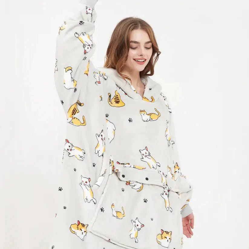 Heated Hoodie Blanket - BOUTIQUEAMINESHOP.onlin