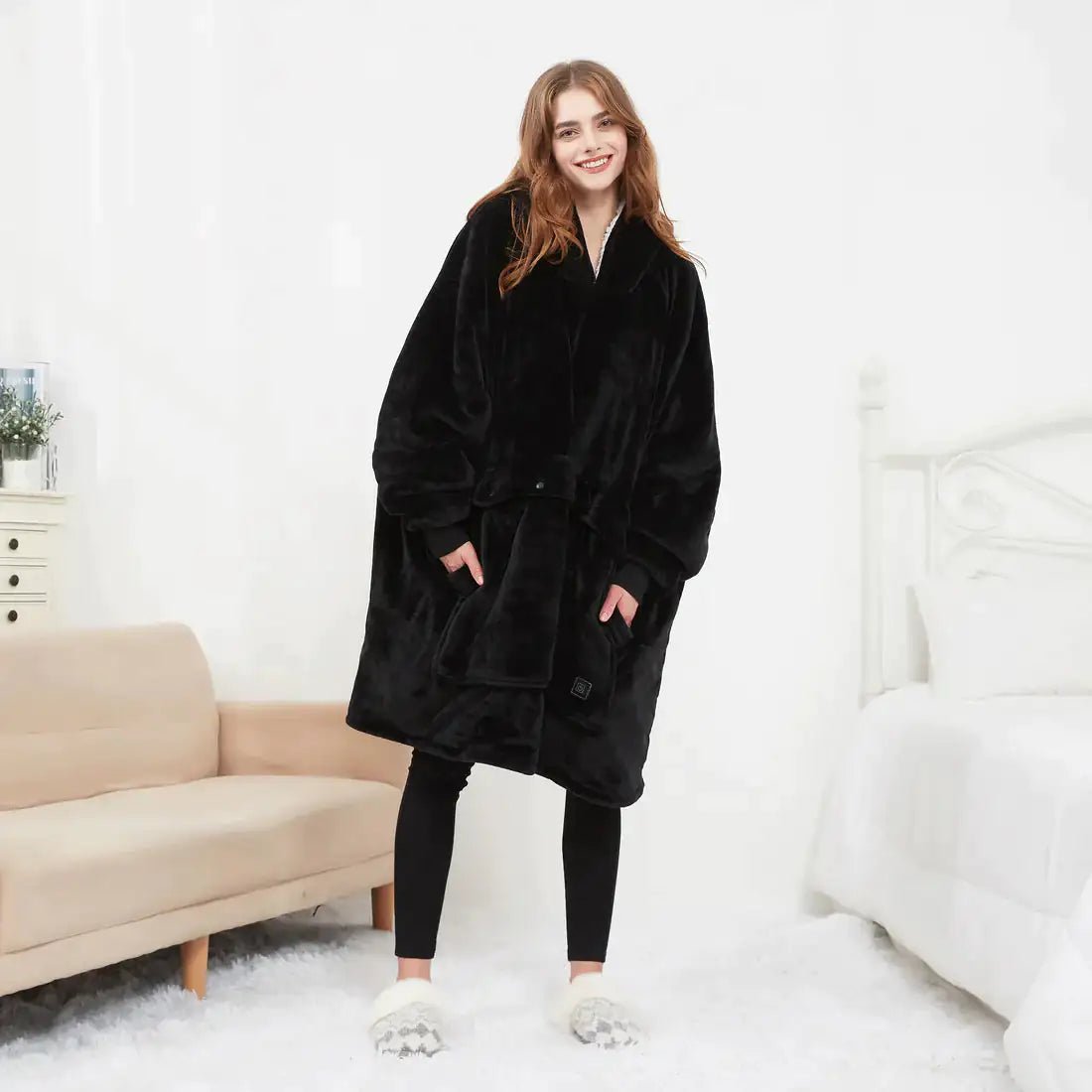 Heated Hoodie Blanket - BOUTIQUEAMINESHOP.onlin