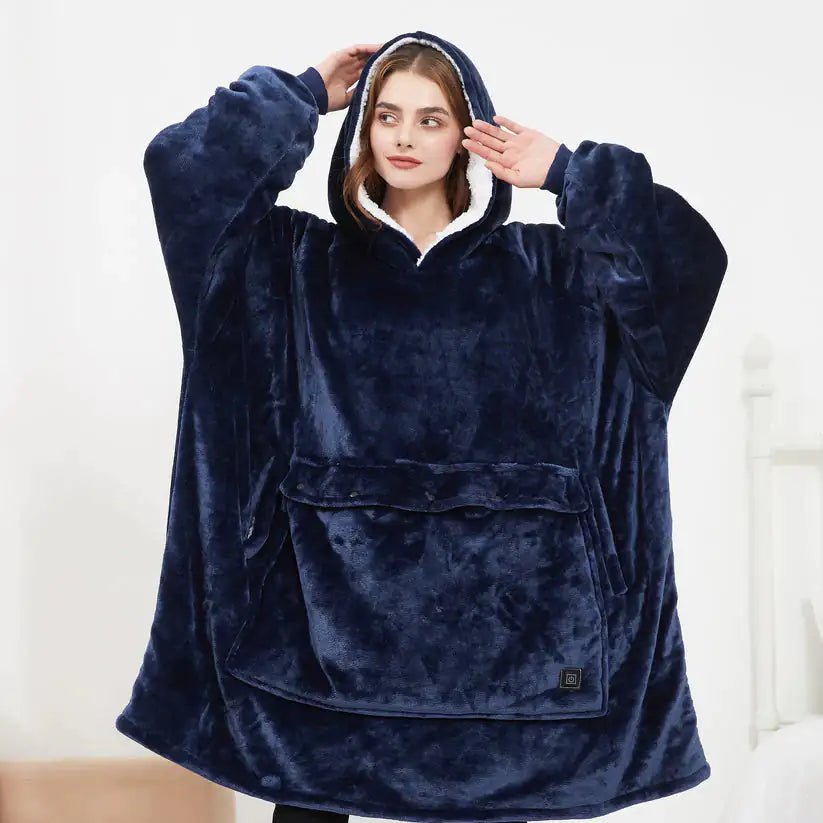 Heated Hoodie Blanket - BOUTIQUEAMINESHOP.onlin