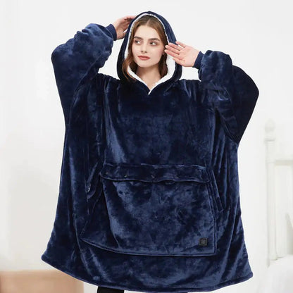 Heated Hoodie Blanket - BOUTIQUEAMINESHOP.onlin