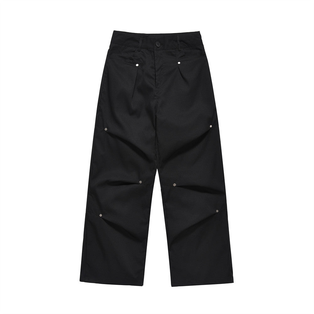 Men's Design Pleated Casual Trousers - BOUTIQUEAMINESHOP.onlin