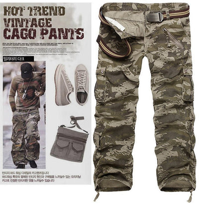 Men's Fashion And Comfort Camouflage Cargo Trousers - BOUTIQUEAMINESHOP.onlin