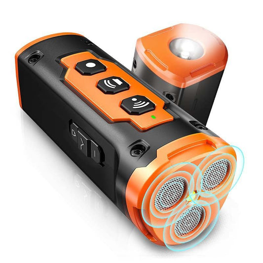 NNEDSZ Orange Multifunctional Ultrasonic Dog Repeller & Flashlight - Long - Range SOS Emergency Light - BOUTIQUEAMINESHOP.onlin