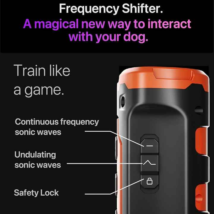 NNEDSZ Orange Multifunctional Ultrasonic Dog Repeller & Flashlight - Long - Range SOS Emergency Light - BOUTIQUEAMINESHOP.onlin