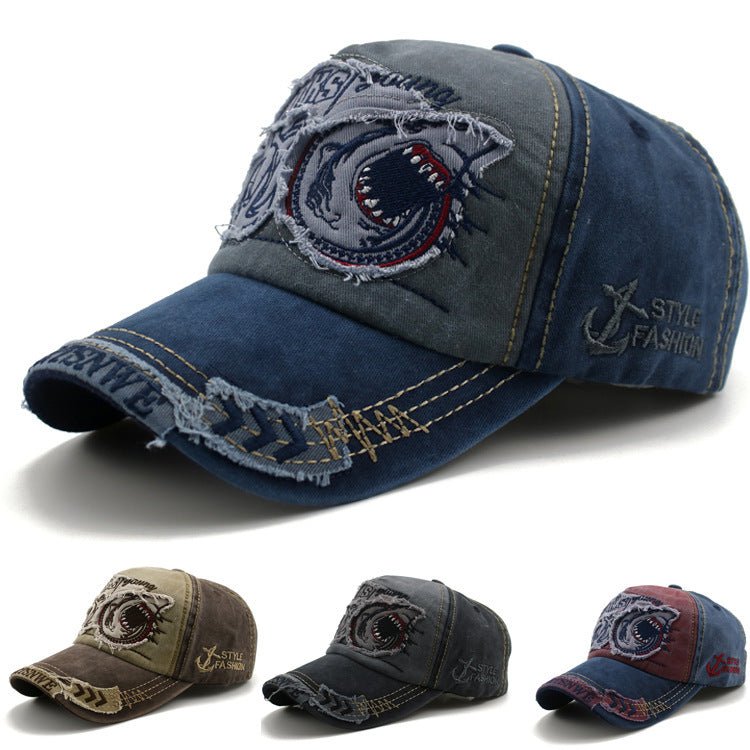 Patch washed cotton cap - BOUTIQUEAMINESHOP.onlin