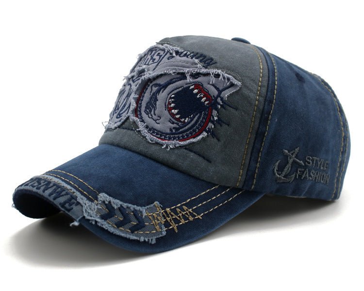 Patch washed cotton cap - BOUTIQUEAMINESHOP.onlin