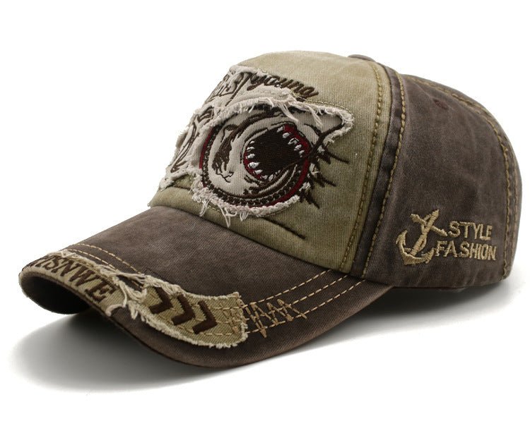 Patch washed cotton cap - BOUTIQUEAMINESHOP.onlin