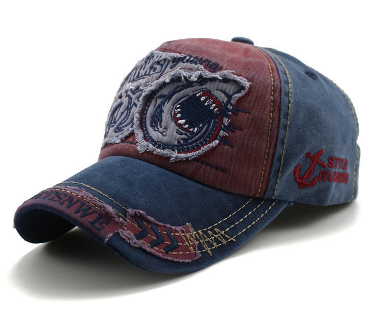 Patch washed cotton cap - BOUTIQUEAMINESHOP.onlin