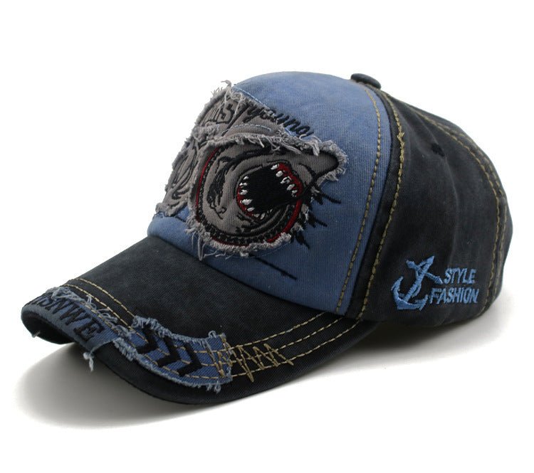 Patch washed cotton cap - BOUTIQUEAMINESHOP.onlin