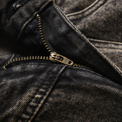 Pleated Loose Denim Trousers Men - BOUTIQUEAMINESHOP.onlin
