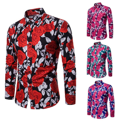 Rose print shirt - BOUTIQUEAMINESHOP.onlin