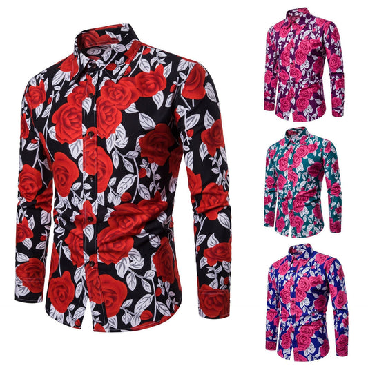 Rose print shirt - BOUTIQUEAMINESHOP.onlin