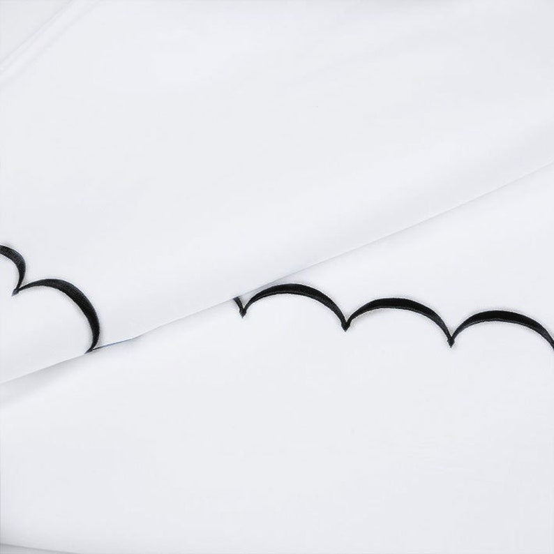 Scallops - Pure Linen Embroidered Edge Duvet Cover Sets - BOUTIQUEAMINESHOP.onlin