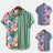 Splicing striped printed shirt - BOUTIQUEAMINESHOP.onlin