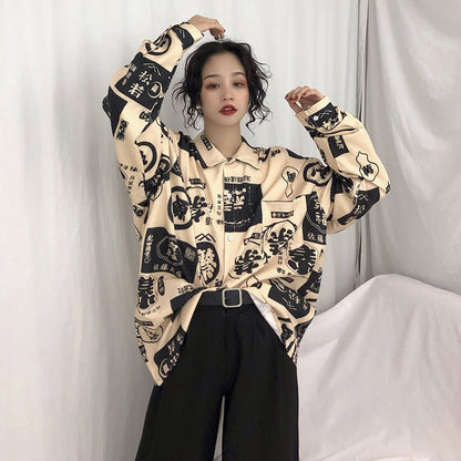 Streetwear Harajuku clothing ladies shirts - BOUTIQUEAMINESHOP.onlin