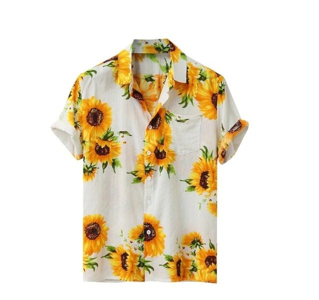 Sunflower print shirt - BOUTIQUEAMINESHOP.onlin