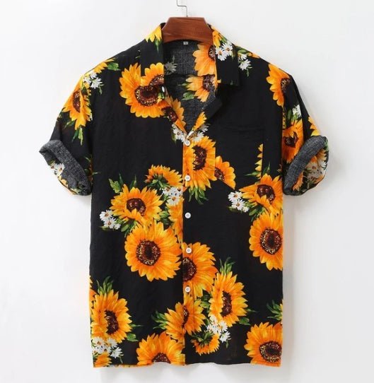 Sunflower print shirt - BOUTIQUEAMINESHOP.onlin