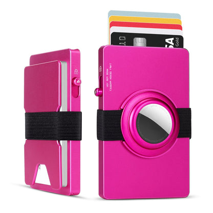 TOYFID All - Aluminum Pop Up Slide Rfid Slim Card Holder Wallet With Airtag Holder - BOUTIQUEAMINESHOP.onlin