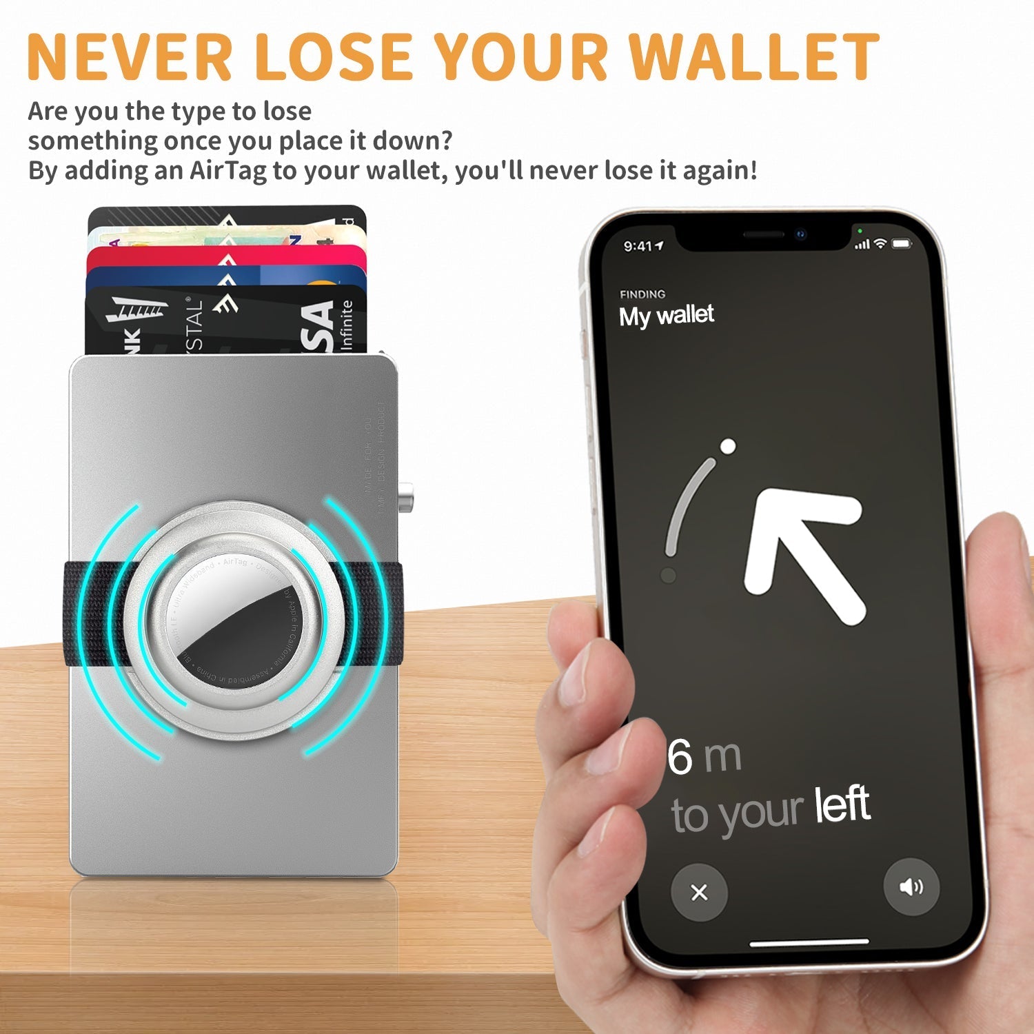 TOYFID All - Aluminum Pop Up Slide Rfid Slim Card Holder Wallet With Airtag Holder - BOUTIQUEAMINESHOP.onlin