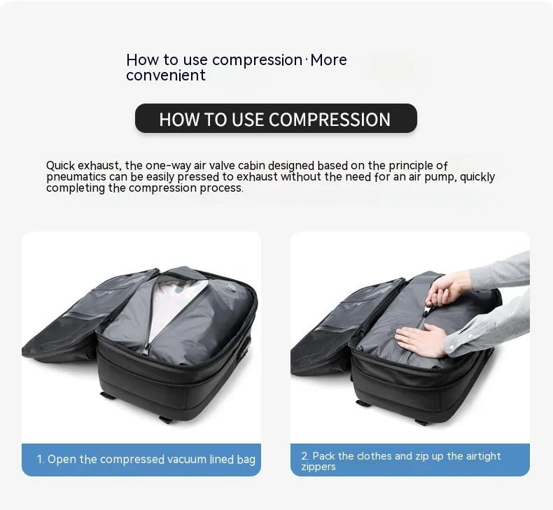 Vacuum Compression Large - capacity Backpack - BOUTIQUEAMINESHOP.onlin