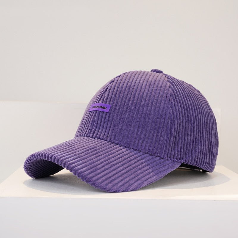 Warm Hard Top Corduroy Baseball Cap For Children - BOUTIQUEAMINESHOP.onlin