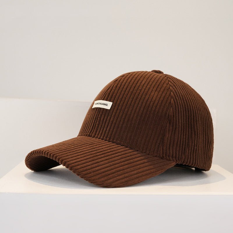Warm Hard Top Corduroy Baseball Cap For Children - BOUTIQUEAMINESHOP.onlin
